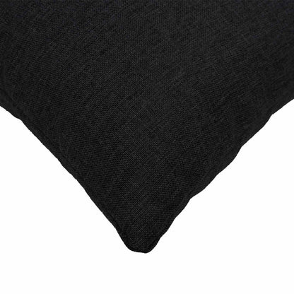 Throw Pillow 2 pcs HEERLEN Black 80 x 80 cm Fabric
