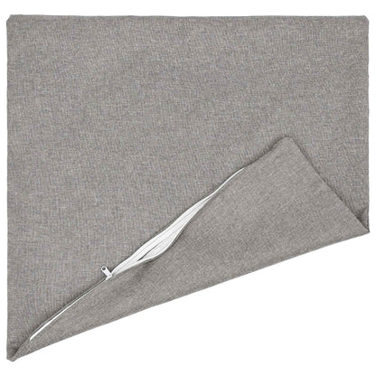 Cushion with Pillow HEERLEN 2 pcs Cloud Grey Fabric