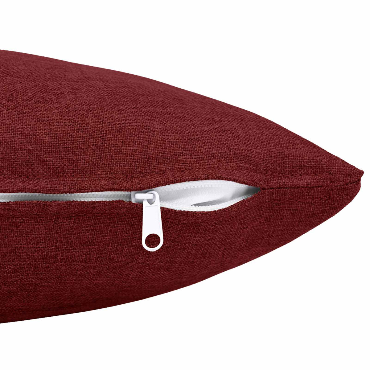 Throw Pillow 2 pcs HEERLEN Wine Red 80 x 80 cm Fabric