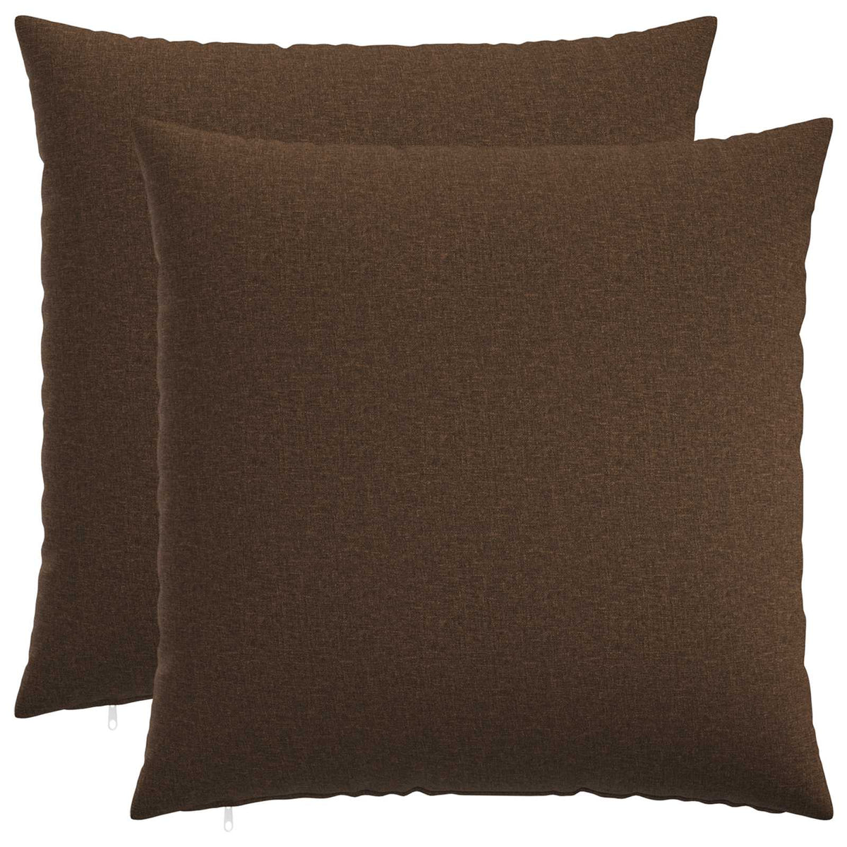Throw Pillow 2 pcs HEERLEN Brown 80 x 80 cm Fabric
