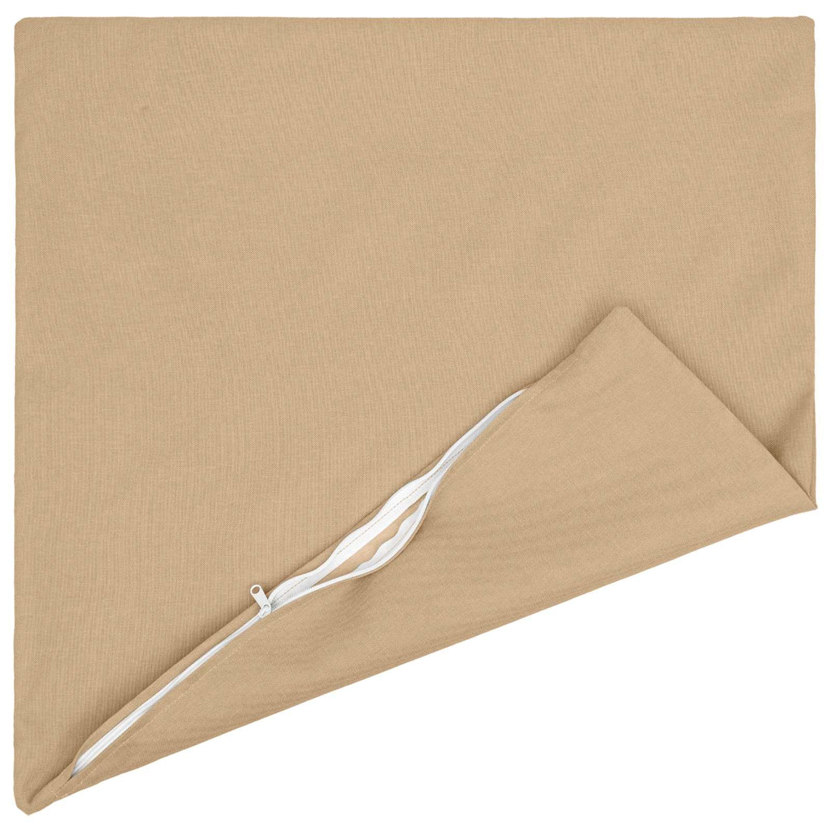 Throw Pillow 2 pcs HEERLEN Cream 80 x 80 cm Fabric
