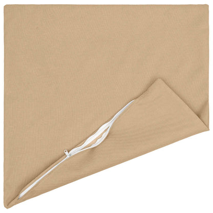 Throw Pillow 2 pcs HEERLEN Cream 80 x 80 cm Fabric