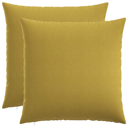 Cushion with Pillow HEERLEN 2 pcs Light Green Fabric