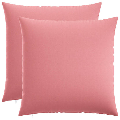Throw Pillow 2 pcs HEERLEN Pink 80 x 80 cm Fabric