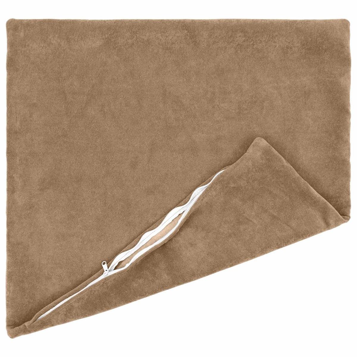 Cushion with Pillow HEERLEN 2 pcs Taupe Microfiber Fleece