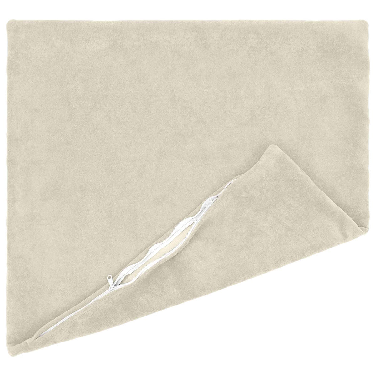 Cushion with Pillow HEERLEN 2 pcs Cream Microfiber Fleece