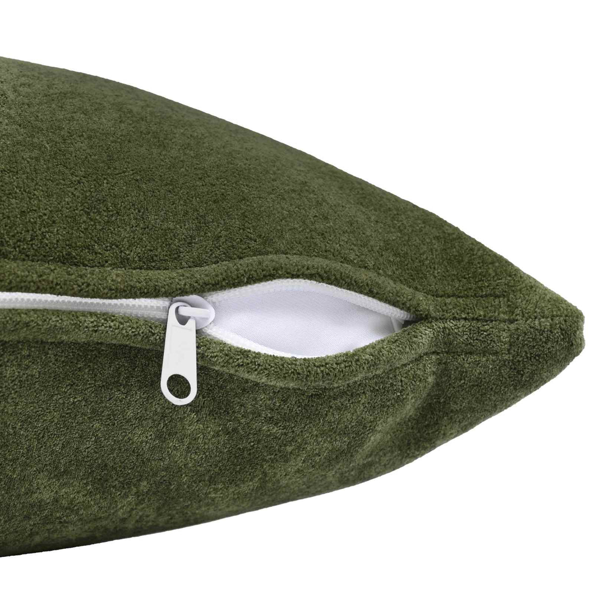 Cushion with Pillow HEERLEN 2 pcs Green Microfiber Fleece