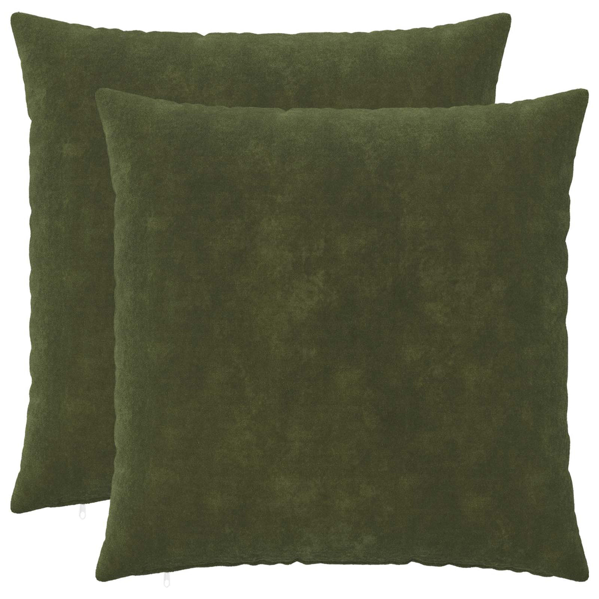 Cushion with Pillow HEERLEN 2 pcs Green Microfiber Fleece
