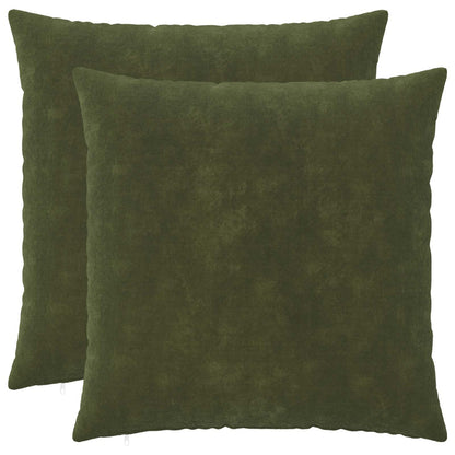 Cushion with Pillow HEERLEN 2 pcs Green Microfiber Fleece