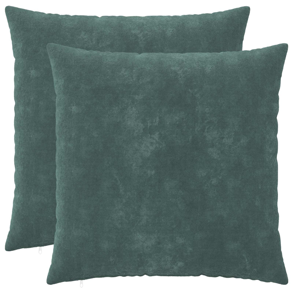 Cushion with Pillow HEERLEN 2 pcs Sea Blue Microfiber Fleece