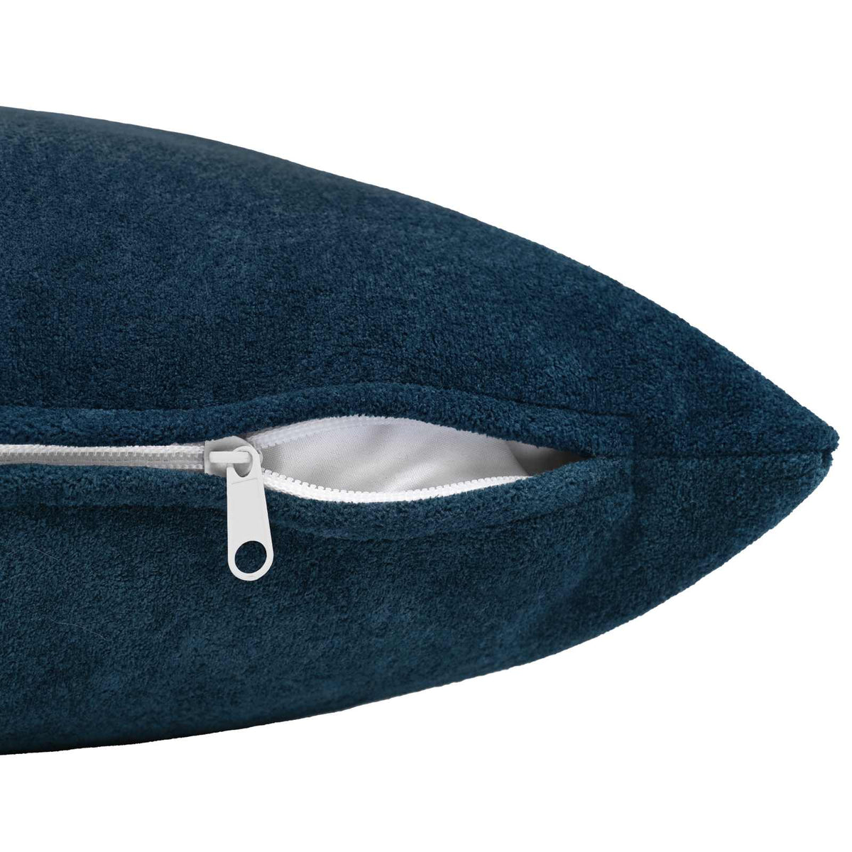 Cushion with Pillow HEERLEN 2 pcs Blue Microfiber Fleece