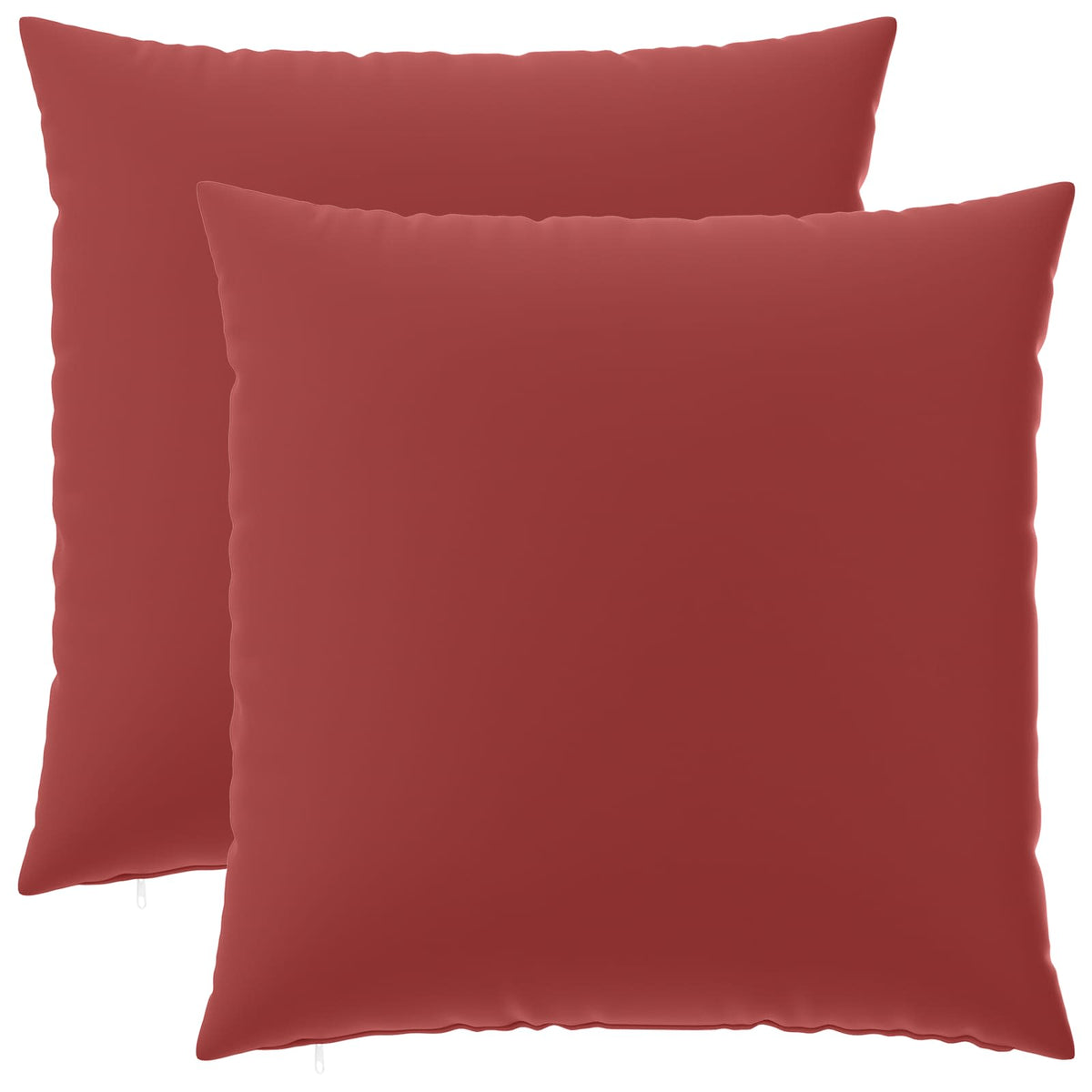 Throw Pillow 2 pcs HEERLEN Wine Red 80 x 80 cm Polyester