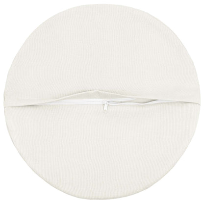 Cushion with Pillow HEERLEN 6 pcs White Fabric