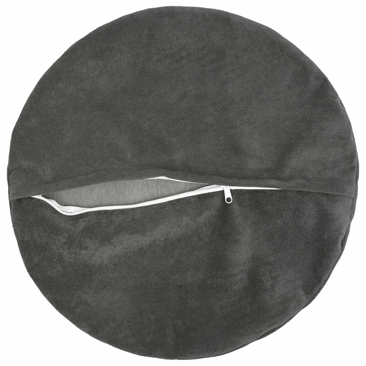 Cushion with Pillow HEERLEN 6 pcs Anthracite Microfiber Fleece