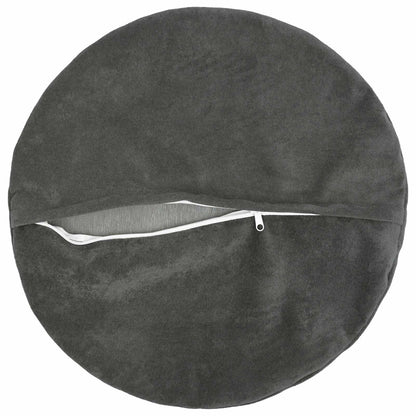 Cushion with Pillow HEERLEN 6 pcs Anthracite Microfiber Fleece