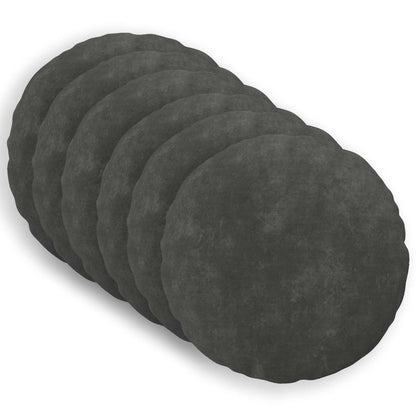 Cushion with Pillow HEERLEN 6 pcs Anthracite Microfiber Fleece