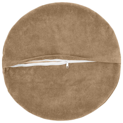 Cushion with Pillow HEERLEN 6 pcs Taupe Microfiber Fleece