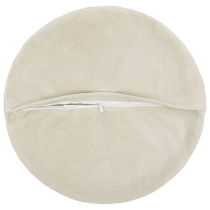 Cushion with Pillow HEERLEN 6 pcs Cream Microfiber Fleece