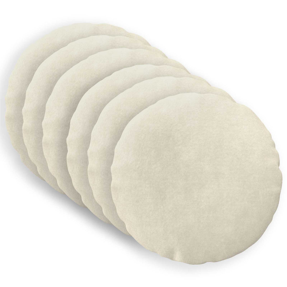 Cushion with Pillow HEERLEN 6 pcs Cream Microfiber Fleece