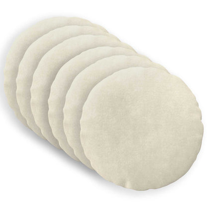 Cushion with Pillow HEERLEN 6 pcs Cream Microfiber Fleece