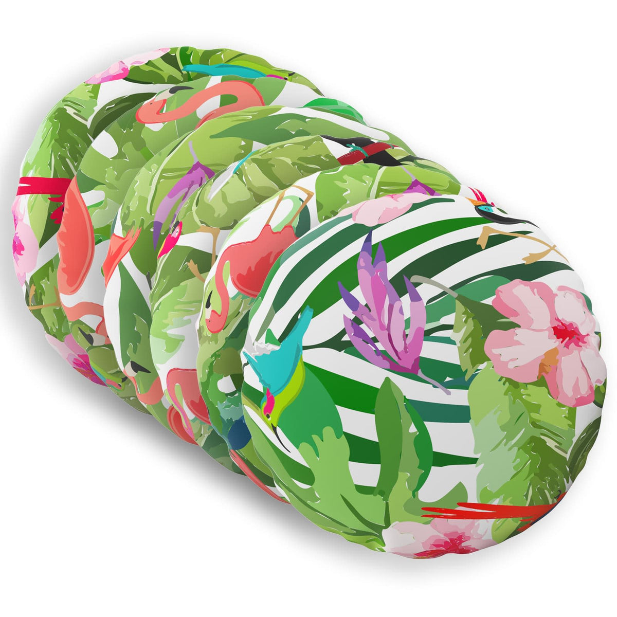 Cushion with Pillow HEERLEN 6 pcs Multicolour Polyester