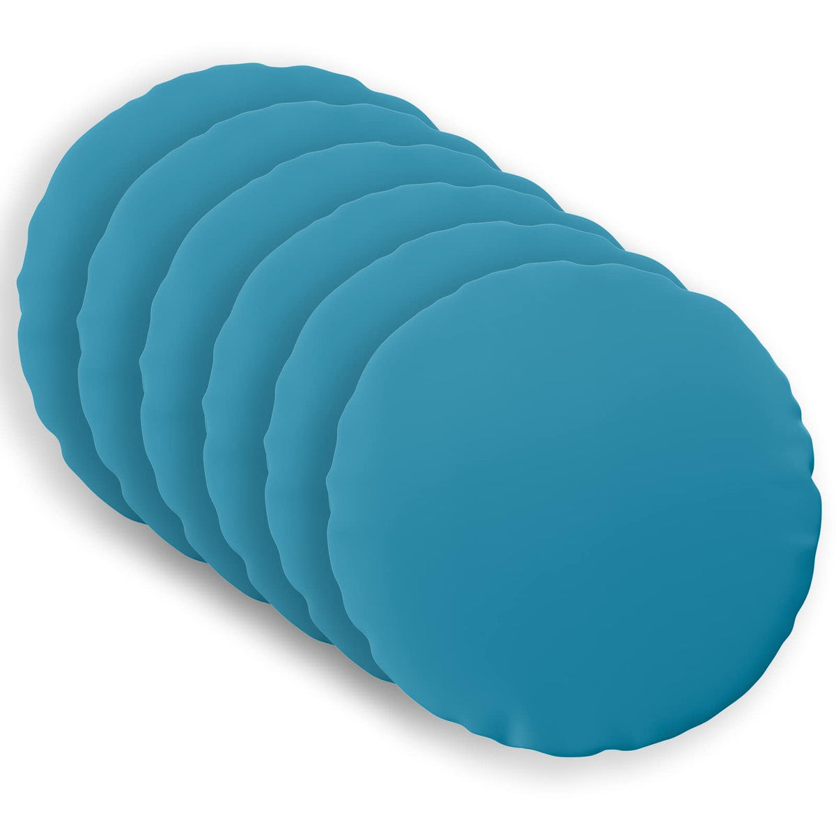 Throw Pillow 6 pcs HEERLEN Light Blue Dia. 50 cm Polyester