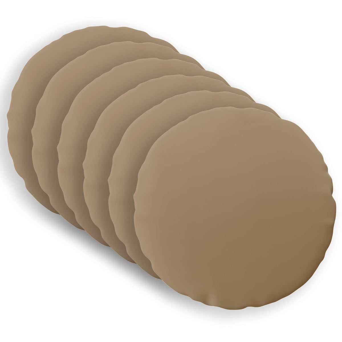 Throw Pillow 6 pcs HEERLEN Taupe Dia. 50 cm Polyester
