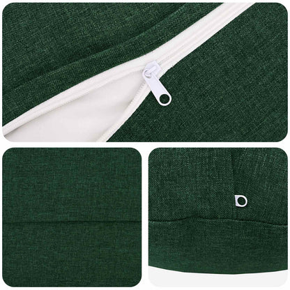 Throw Pillow 6 pcs HEERLEN Dark Green Dia. 60 cm Fabric