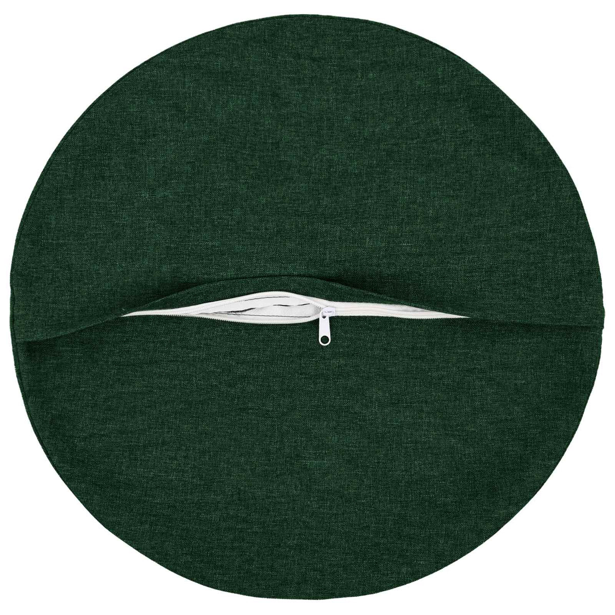 Cushion with Pillow HEERLEN 6 pcs Dark Green Fabric