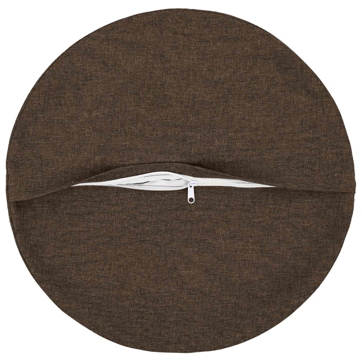 Throw Pillow 6 pcs HEERLEN Taupe Dia. 60 cm Fabric
