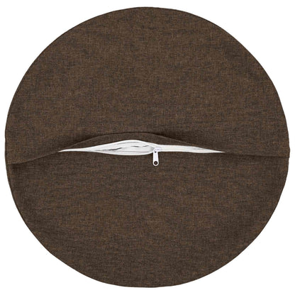 Throw Pillow 6 pcs HEERLEN Taupe Dia. 60 cm Fabric