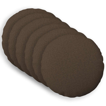 Throw Pillow 6 pcs HEERLEN Taupe Dia. 60 cm Fabric