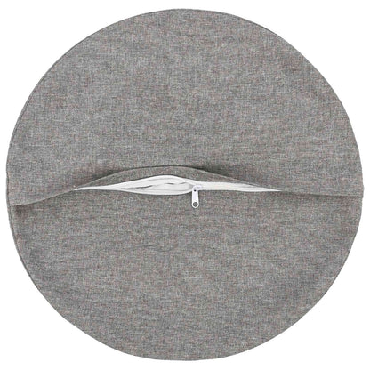 Cushion with Pillow HEERLEN 2 pcs Cloud Grey Fabric