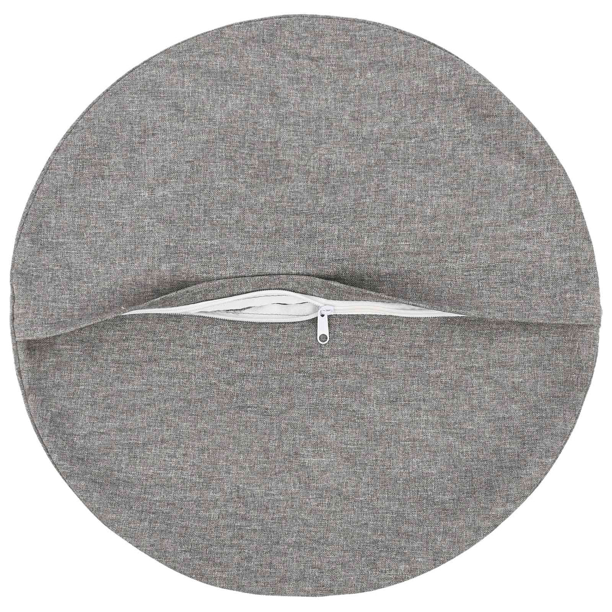 Cushion with Pillow HEERLEN 6 pcs Cloud Grey Fabric
