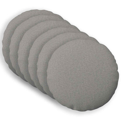 Throw Pillow 6 pcs HEERLEN Cloud Grey Dia. 60 cm Fabric