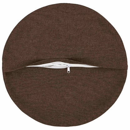 Throw Pillow 6 pcs HEERLEN Brown Dia. 60 cm Fabric