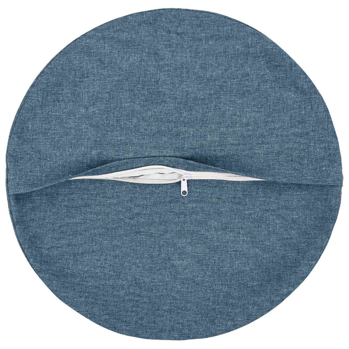 Throw Pillow 6 pcs HEERLEN Jeans Blue Dia. 60 cm Fabric