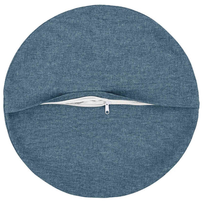 Throw Pillow 6 pcs HEERLEN Jeans Blue Dia. 60 cm Fabric