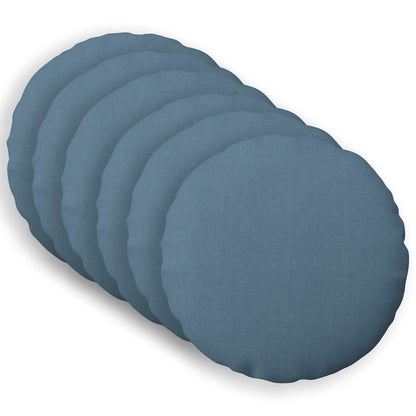 Throw Pillow 6 pcs HEERLEN Jeans Blue Dia. 60 cm Fabric