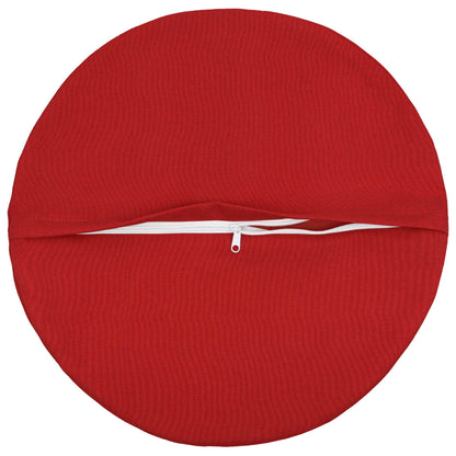 Cushion with Pillow HEERLEN 6 pcs Red Fabric