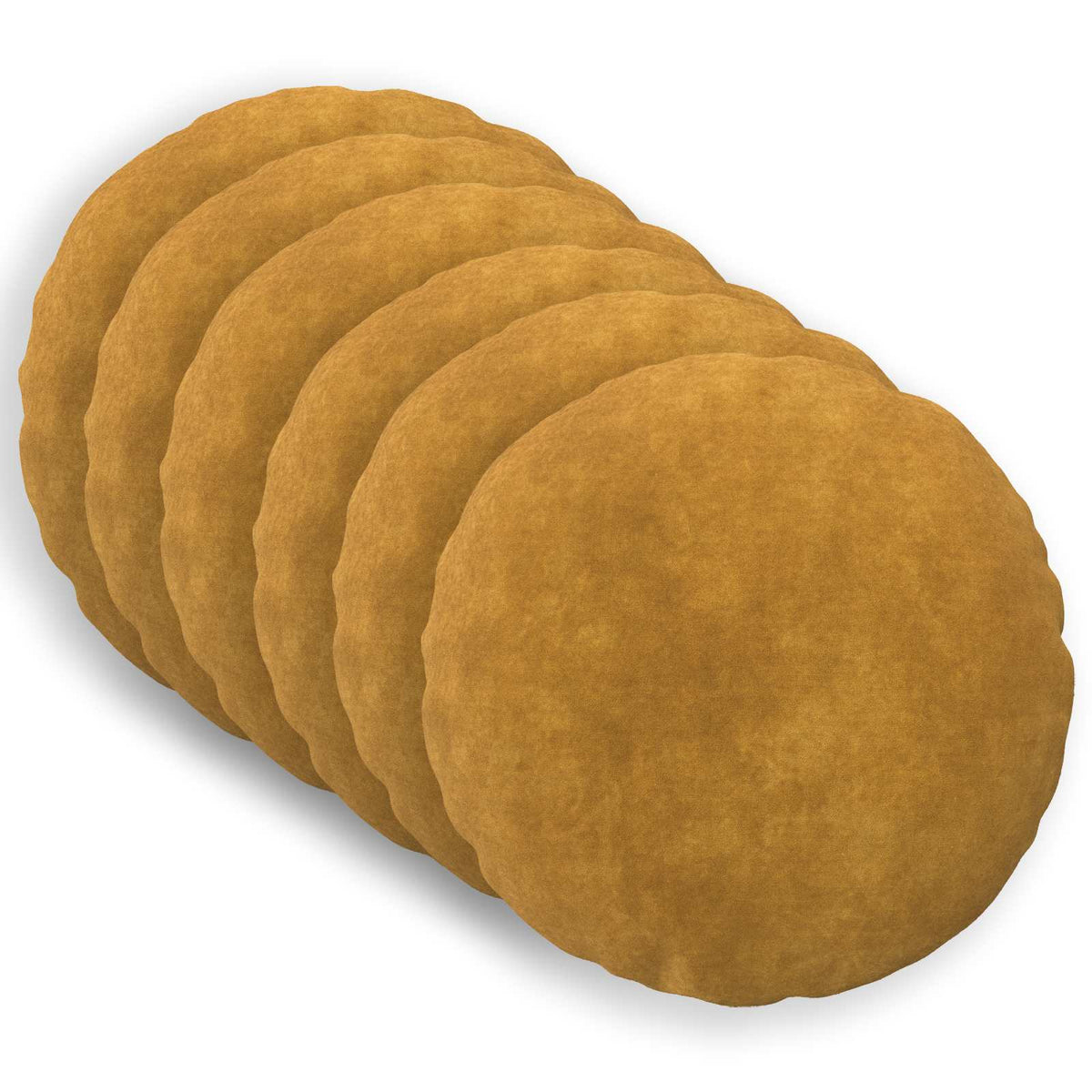 Cushion with Pillow HEERLEN 6 pcs Yellow Microfiber Fleece