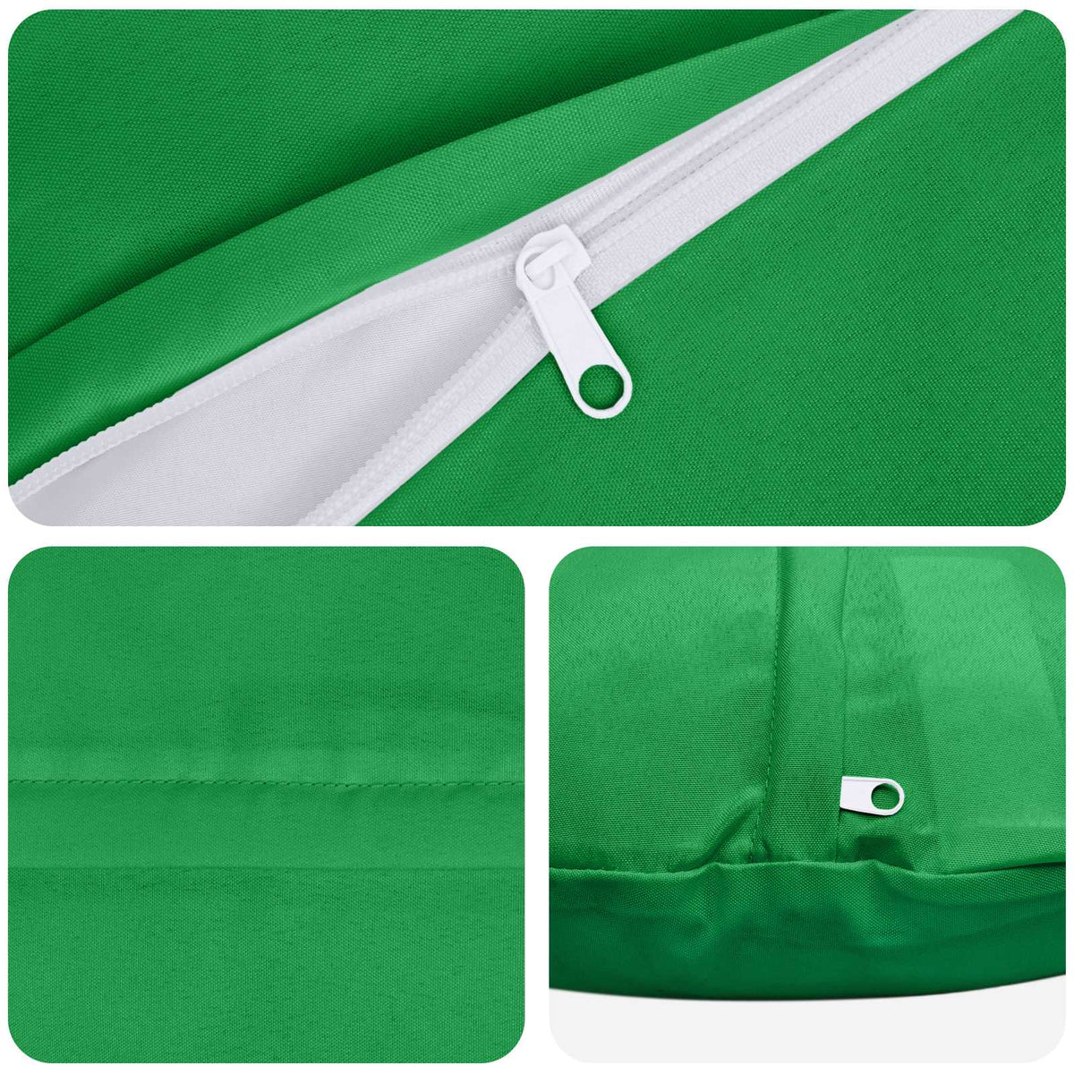 Throw Pillow 6 pcs HEERLEN Green Dia. 60 cm Polyester