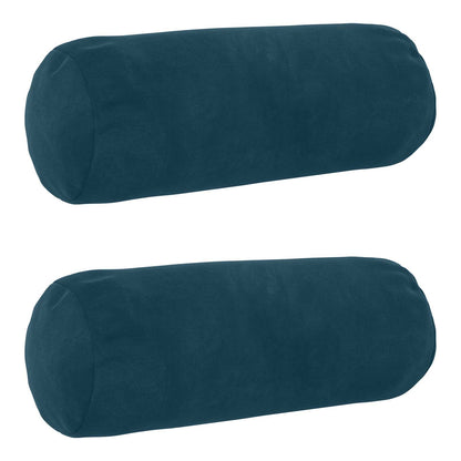 Cushion with Pillow HEERLEN 2 pcs Blue Velvet