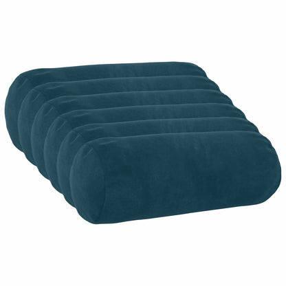 Cushion with Pillow HEERLEN 6 pcs Blue Velvet