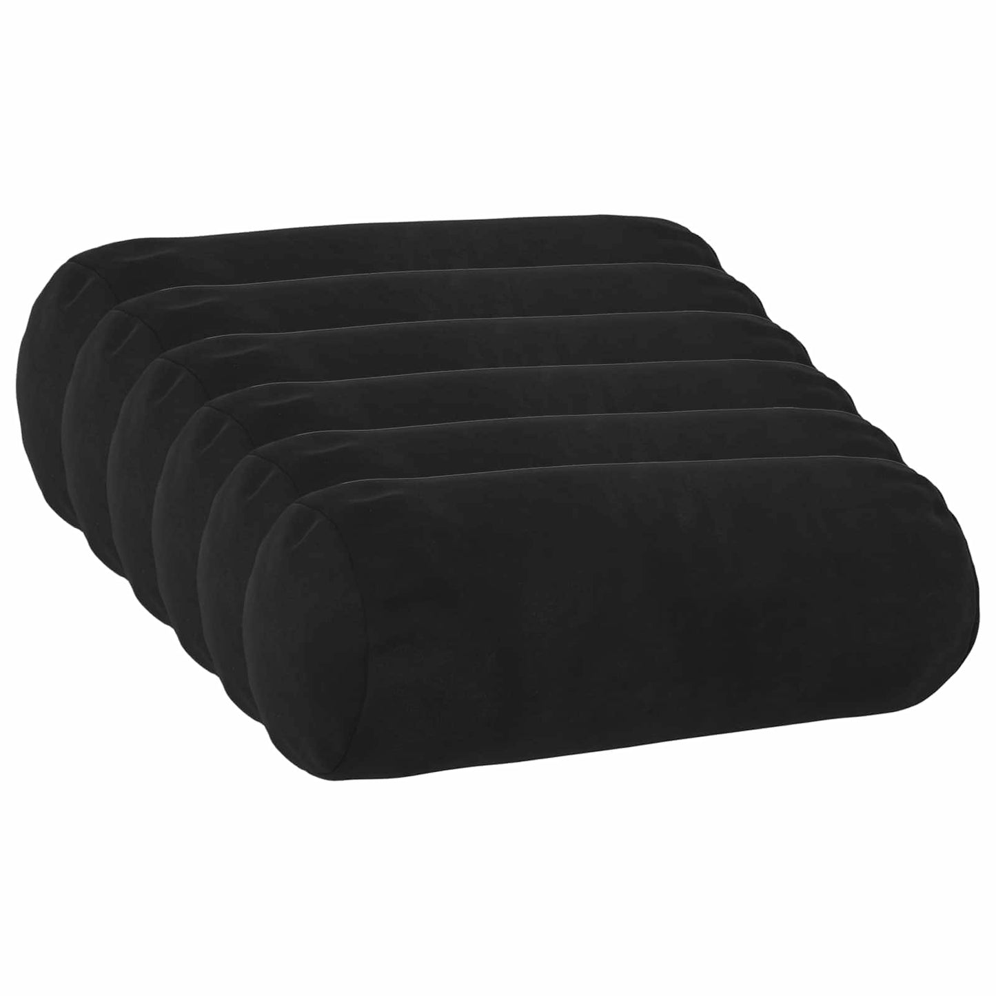 Cushion with Pillow HEERLEN 6 pcs Black Velvet