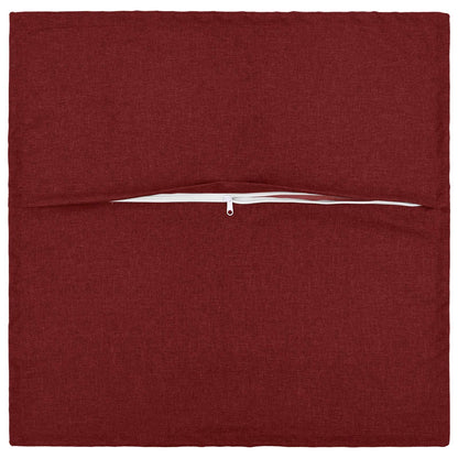 Cushion with Pillow HOUTEN 12 pcs Wine Red Faux Linen