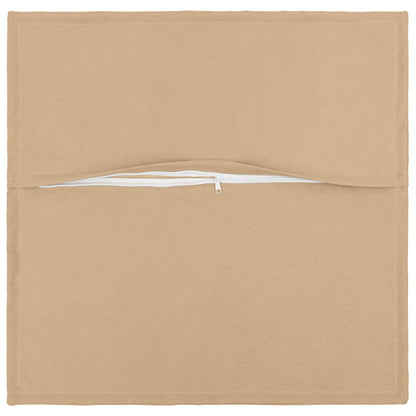 Throw Pillow 12 pcs HOUTEN Cream 40 x 40 cm Faux Linen