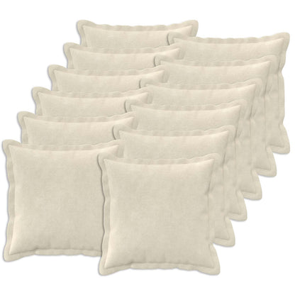 Cushion with Pillow HOUTEN 12 pcs Cream Microfiber Fleece