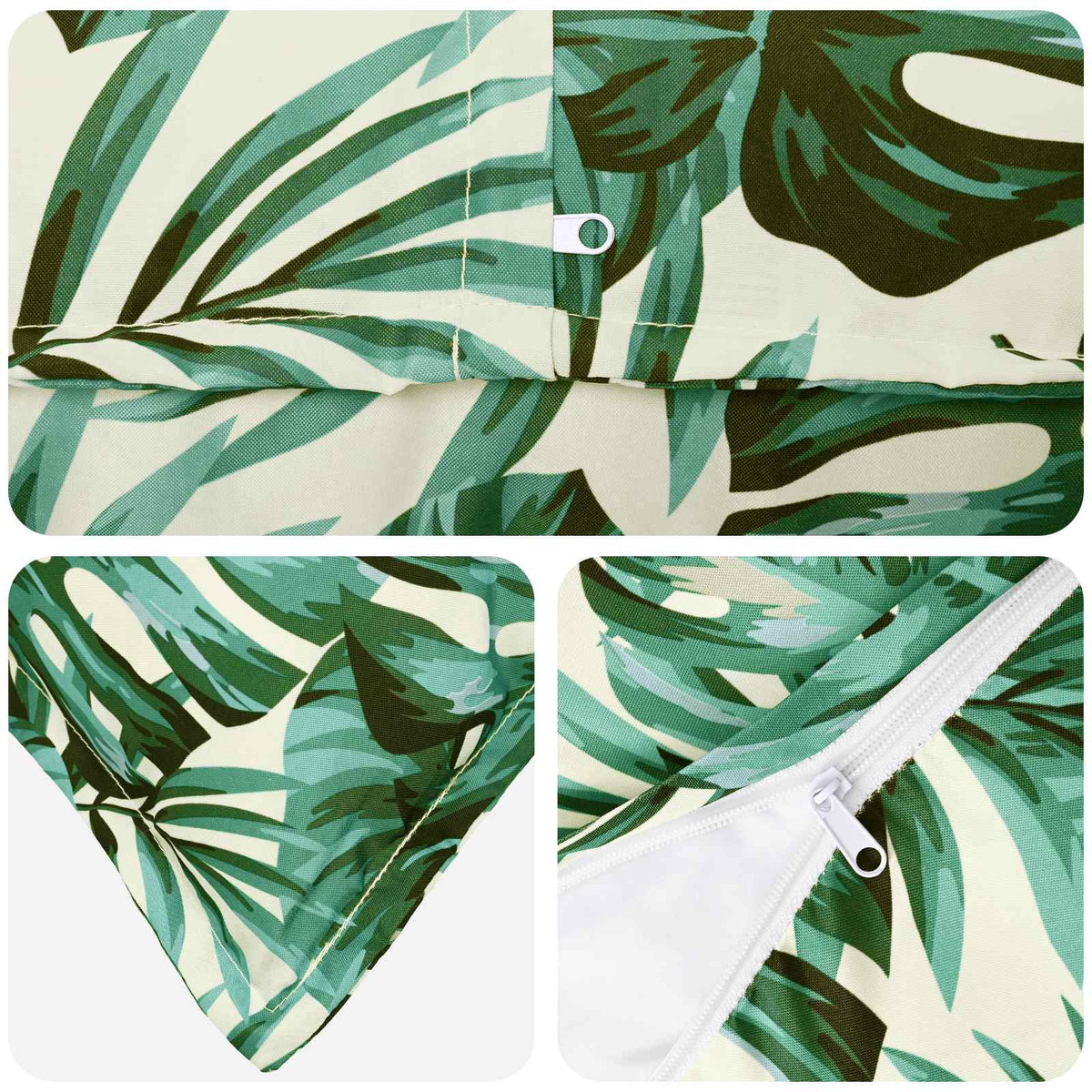 Cushion Leaf with Pillow HOUTEN 12 pcs Leaf Pattern Polyester