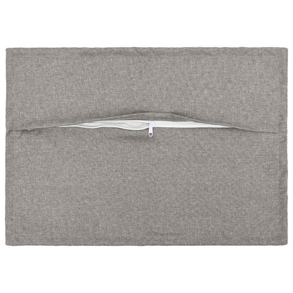 Throw Pillow 6 pcs HOUTEN Cloud Grey 40 x 60 cm Faux Linen